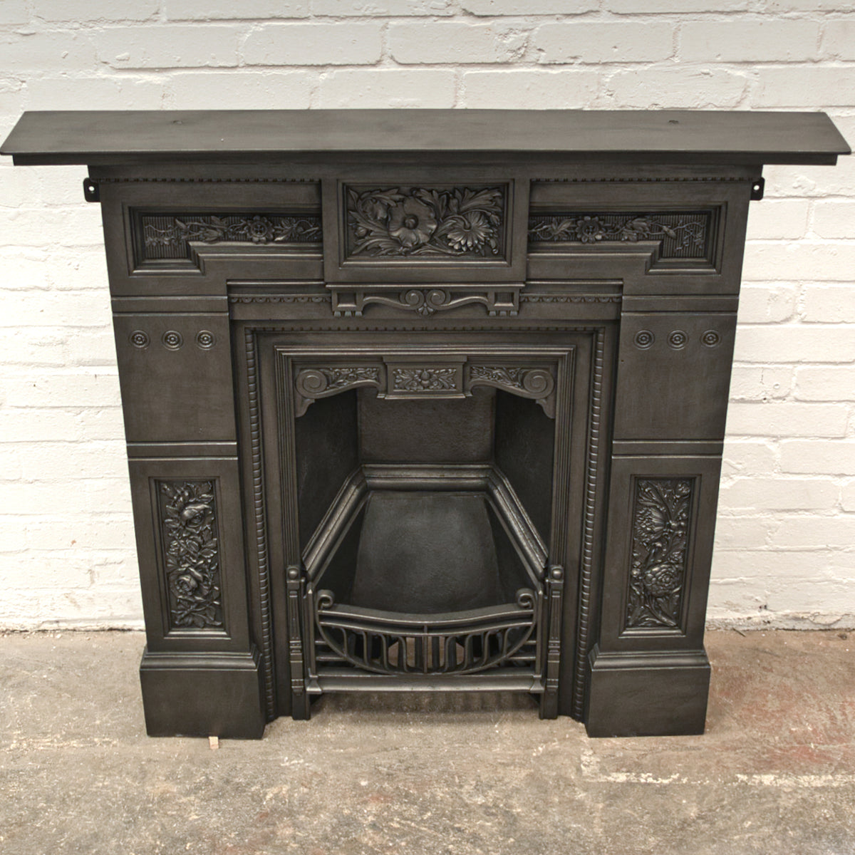 Antique Cast Iron Victorian Combination Fireplace | The Architectural Forum