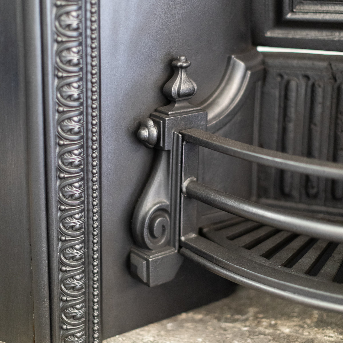 Antique Victorian Cast Iron Insert with Arched Opening | The Architectural Forum