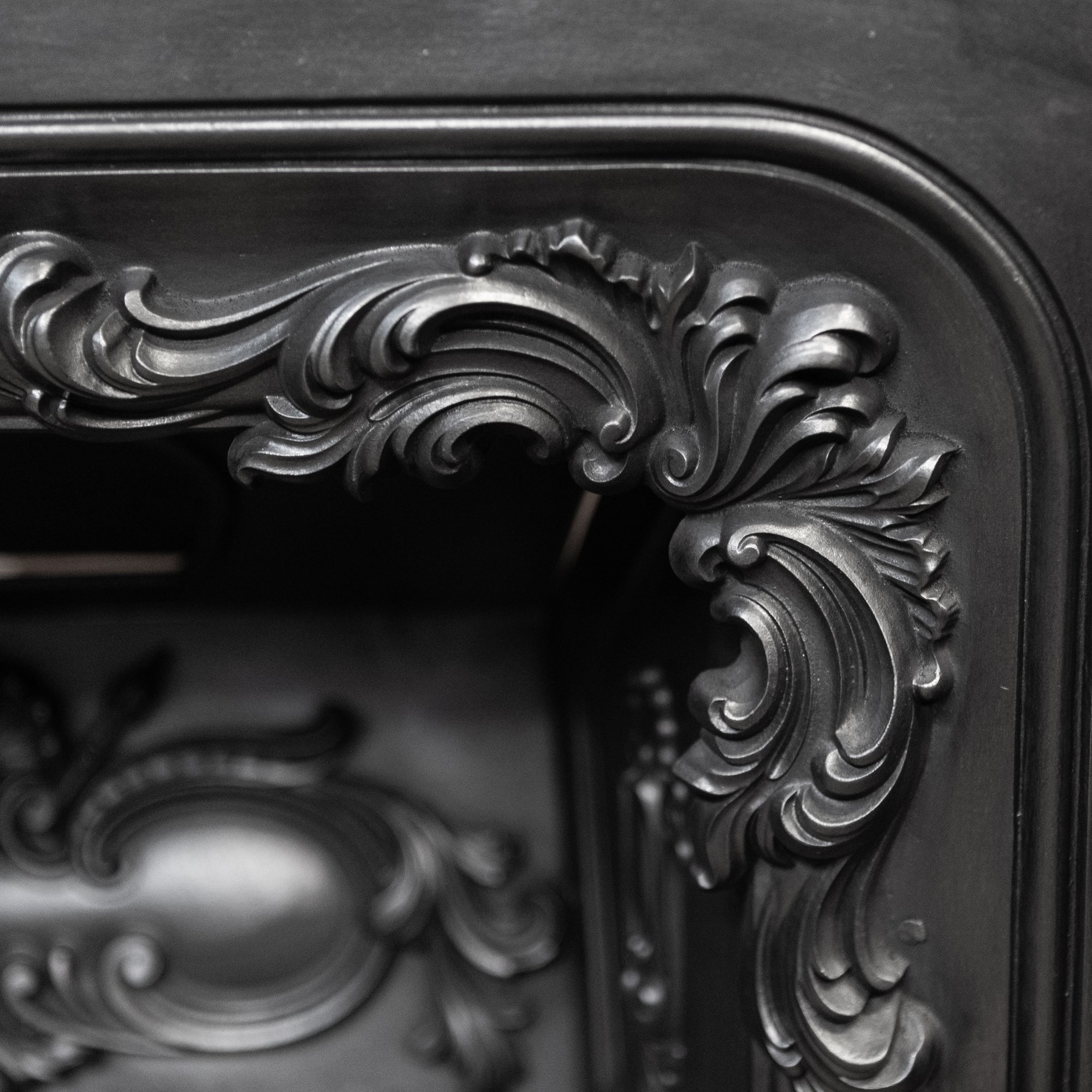 Antique Ornate Georgian Cast Iron Hob Grate Insert | The Architectural Forum