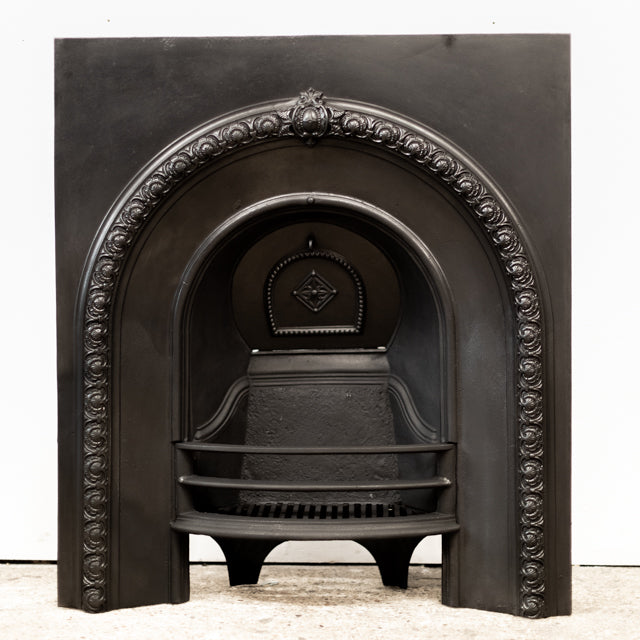 Antique Victorian Arched Cast Iron Fireplace Insert | The Architectural Forum
