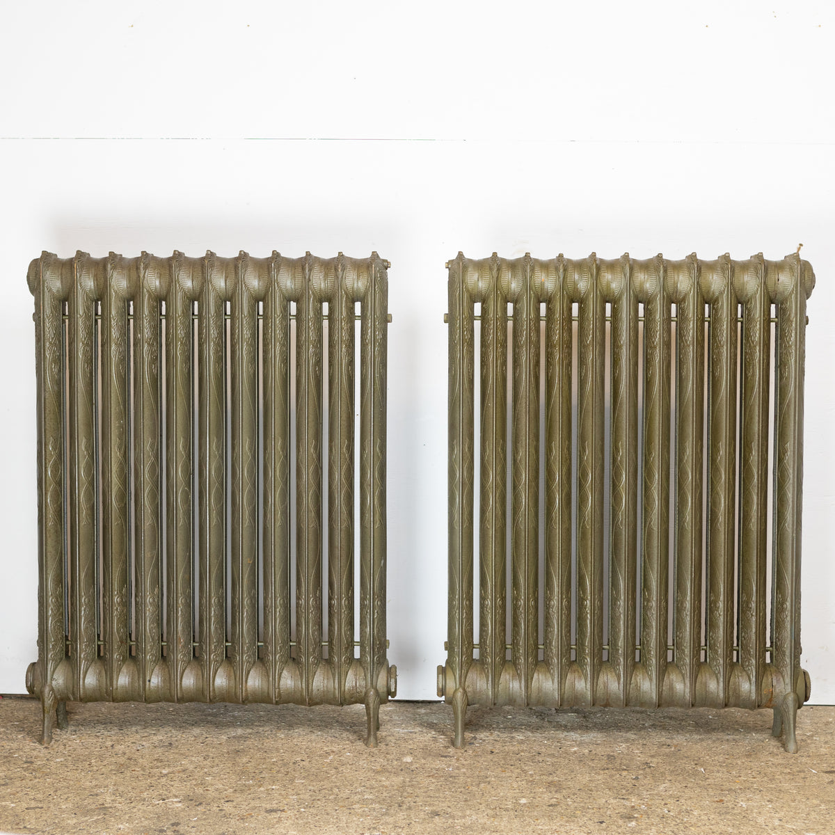 Antique Decorative Cast Iron Two Column Radiator | The Architectural Forum
