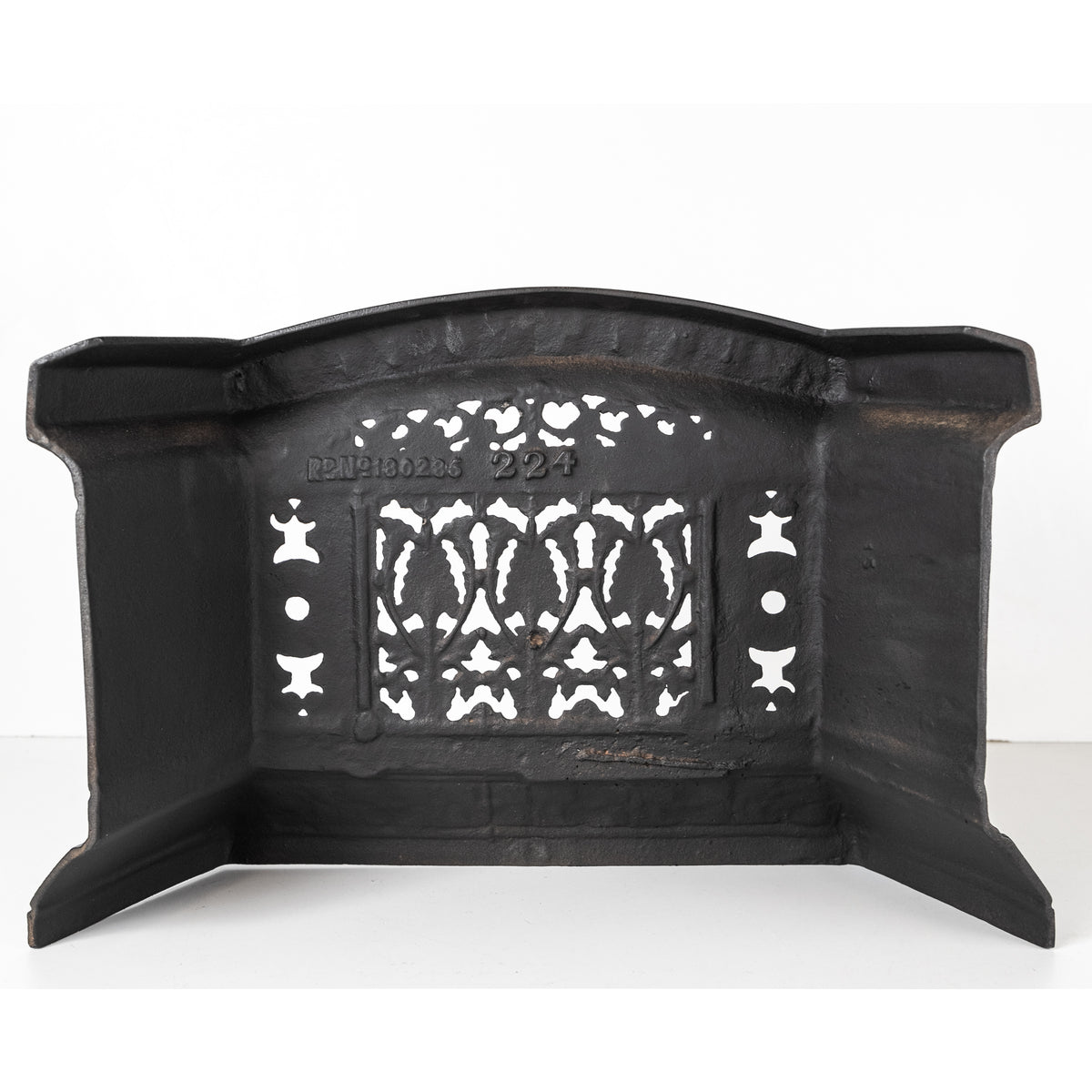Antique Cast Iron Ornate Fireplace Tidy | Betty | Ashpan Cover | The Architectural Forum
