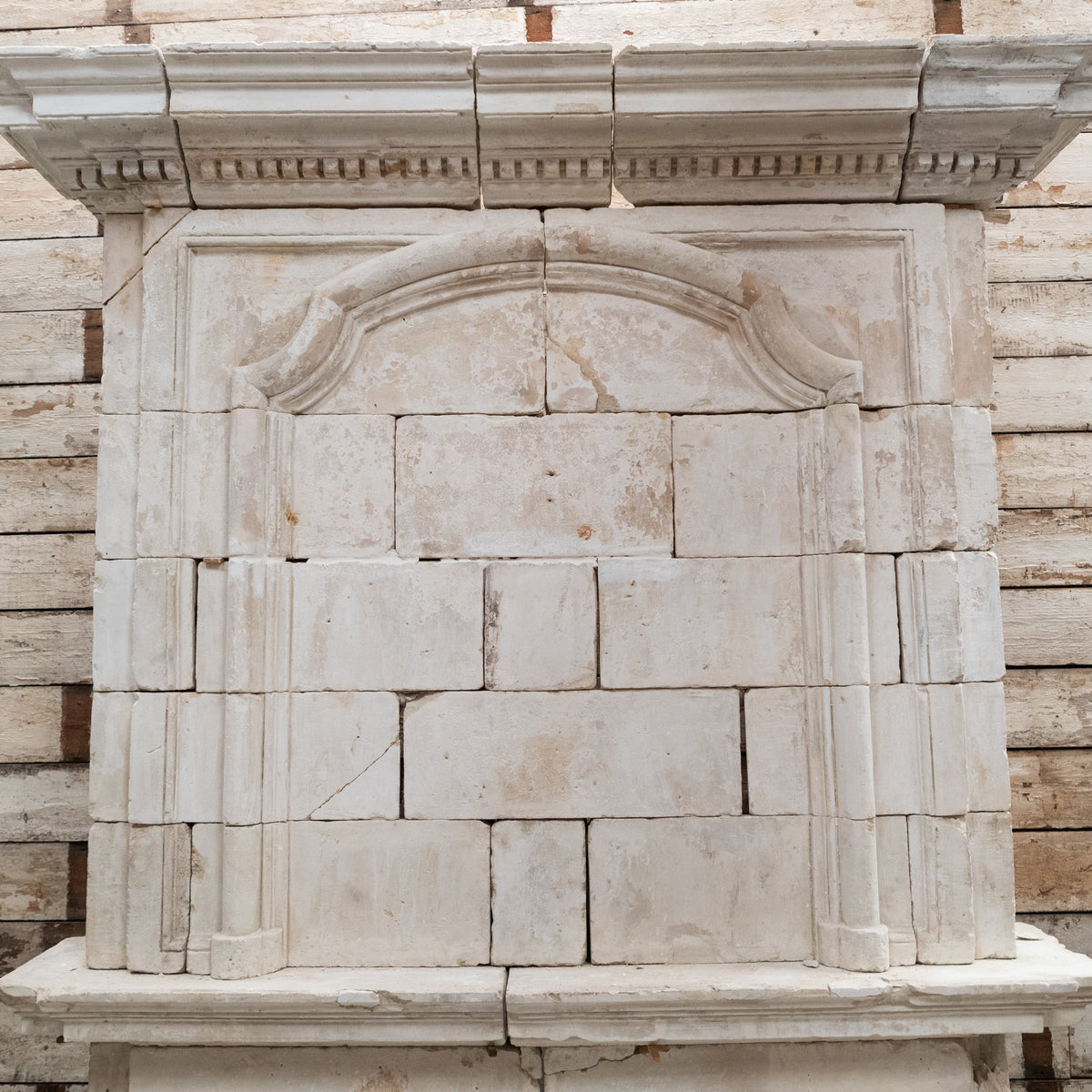 Monumental Antique 18th Century French Stone Chimneypiece | The Architectural Forum