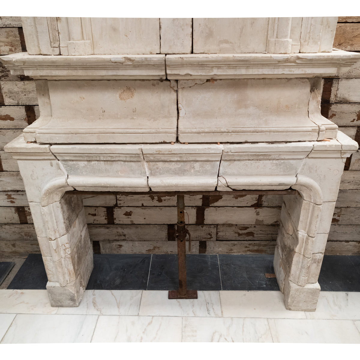 Monumental Antique 18th Century French Stone Chimneypiece | The Architectural Forum