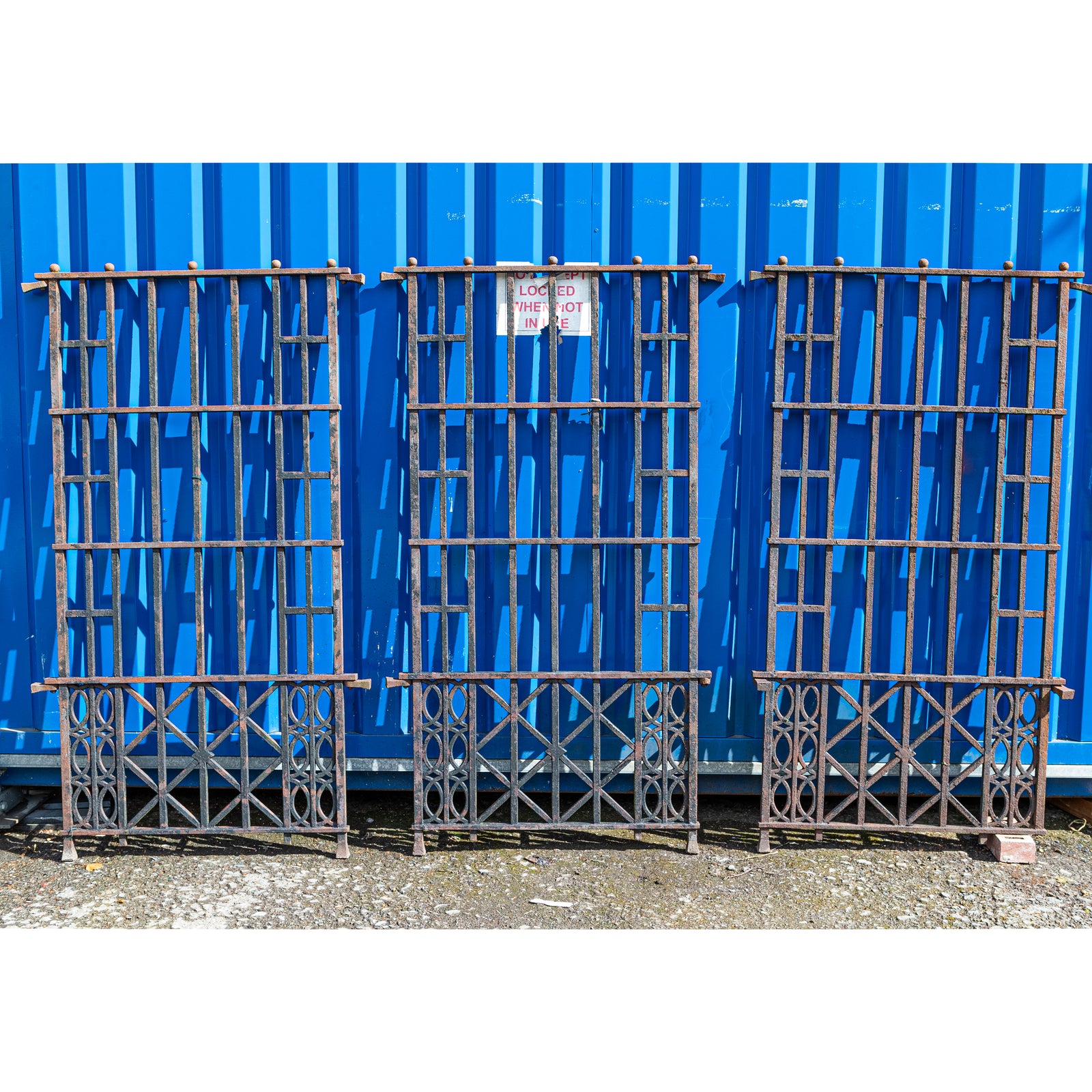 Ornate Antique Iron Railings | 3 Panels | The Architectural Forum