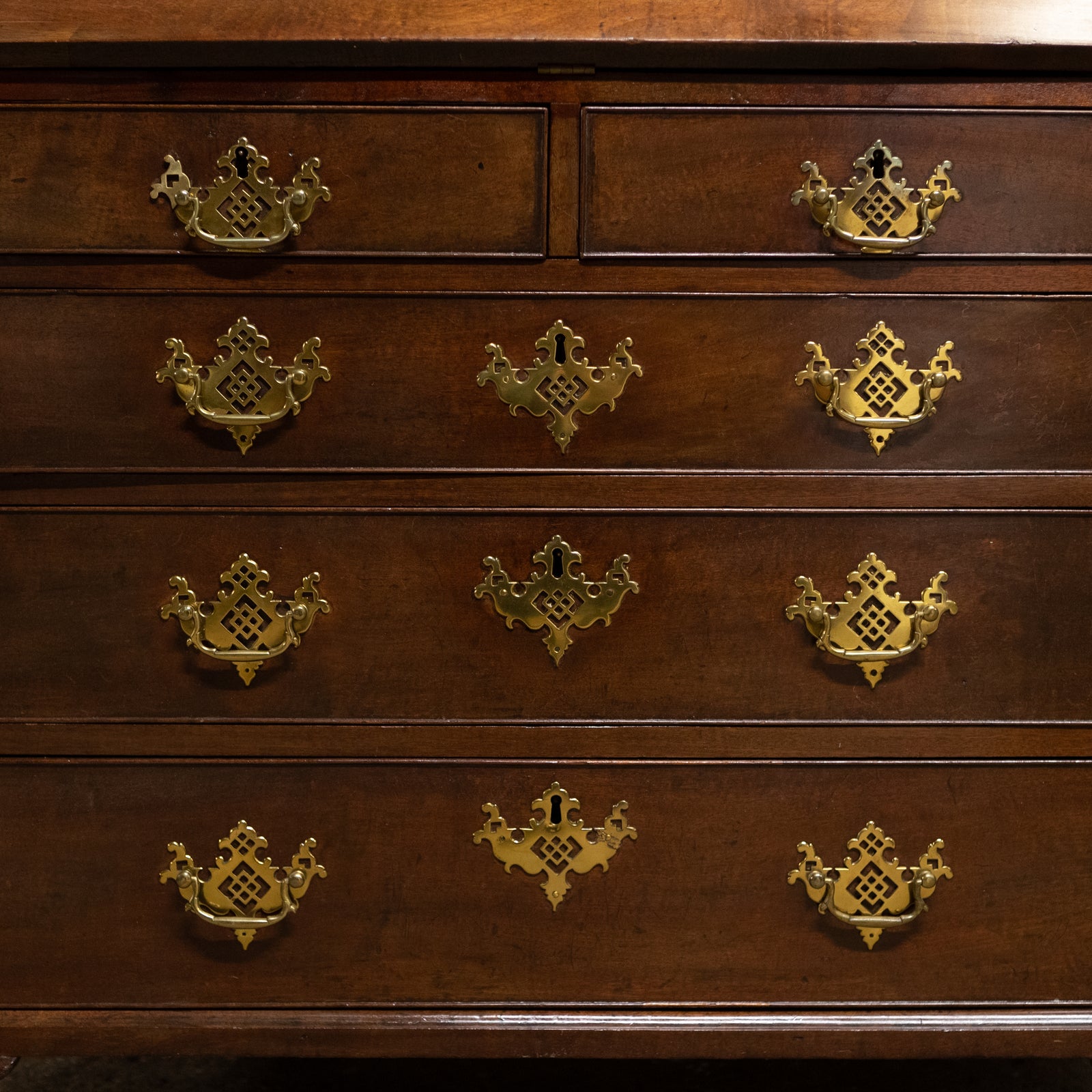 Antique Georgian Regency Mahogany Bureau | Writing Desk | The Architectural Forum
