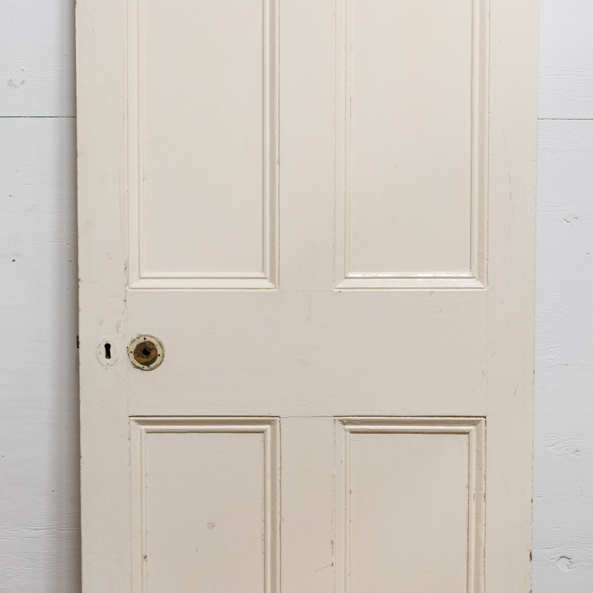 Antique Reclaimed Victorian 4 Panel Door - 185cm x 77.5cm | The Architectural Forum