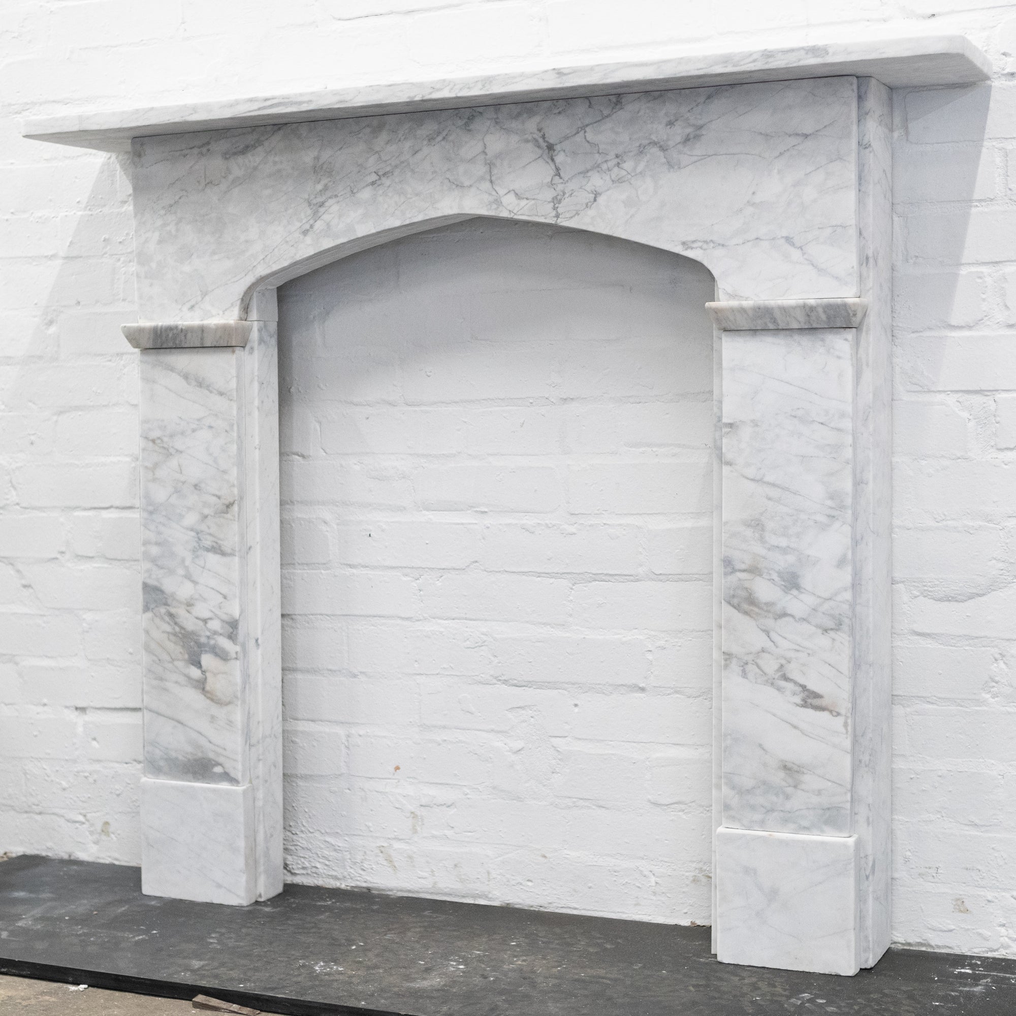 Antique Georgian Marble Fireplace Surround with Gothic Arch | The Architectural Forum