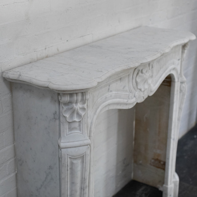Antique French Style Louis Pompadour Marble Fireplace | The Architectural Forum