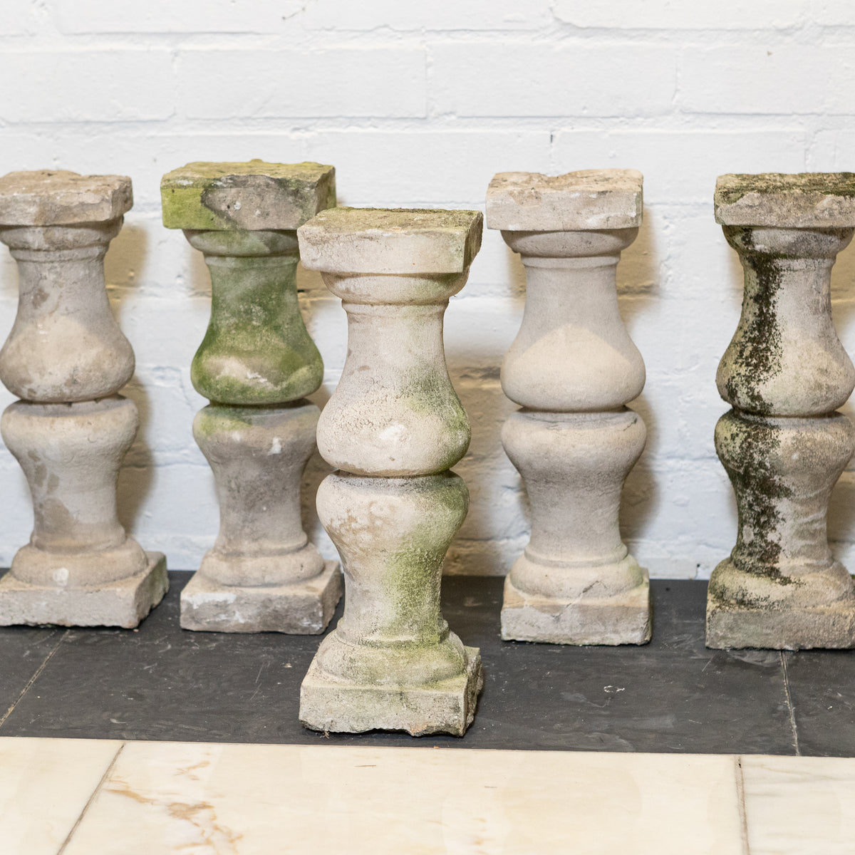 Antique Portland Stone Balustrades (set of 23) | The Architectural Forum