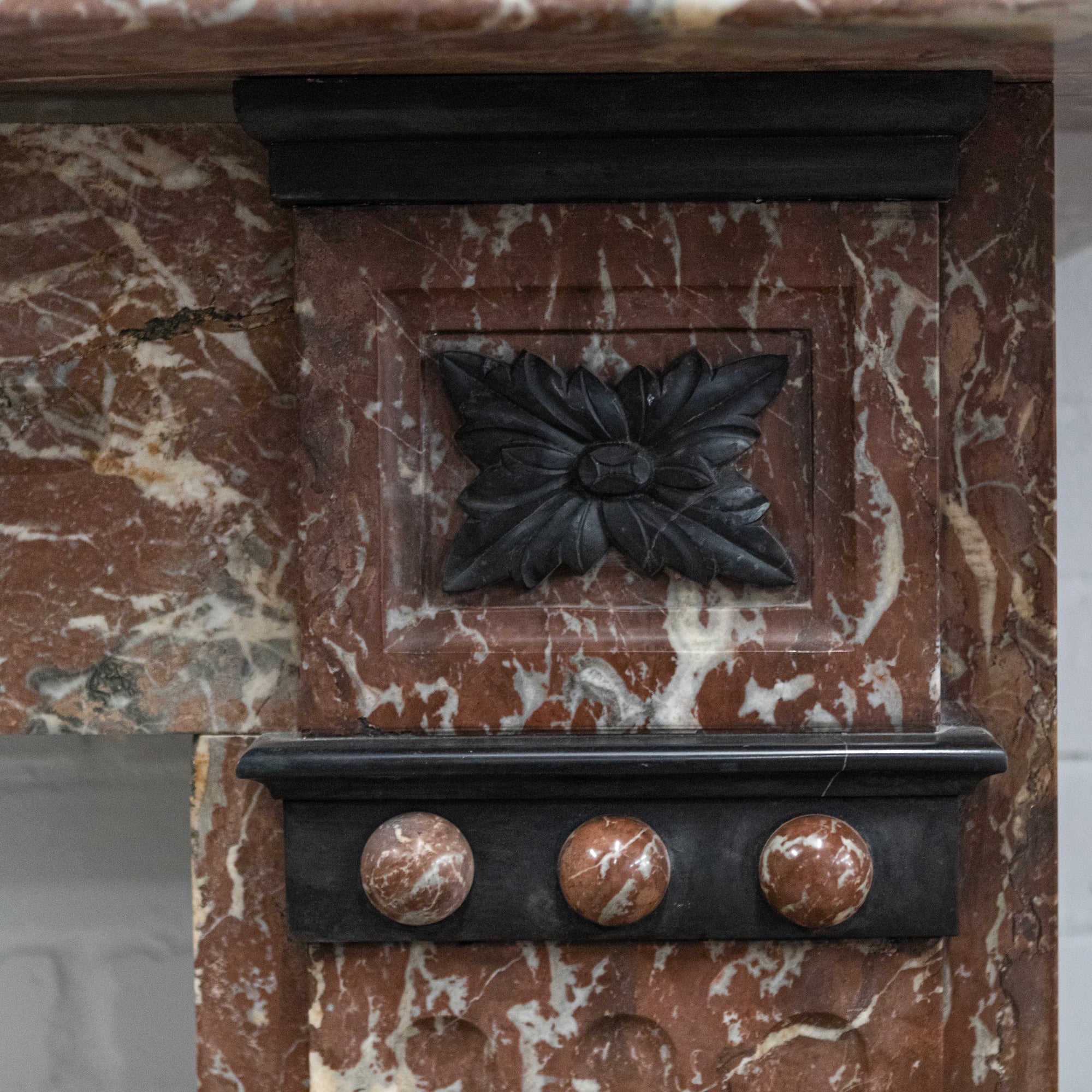 Antique Edwardian Rouge Royal Red Marble Fireplace | The Architectural Forum