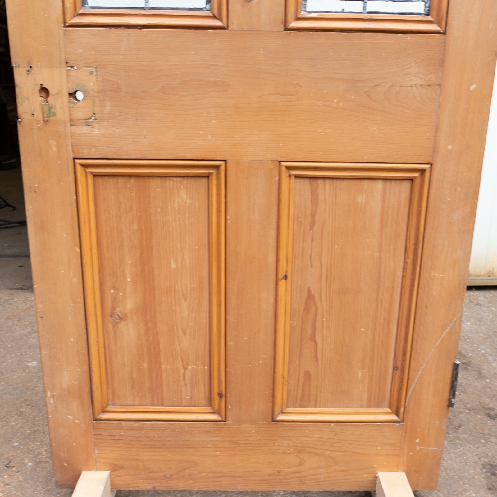 Antique Victorian Stained Glass Door - 203cm x 84cm | The Architectural Forum