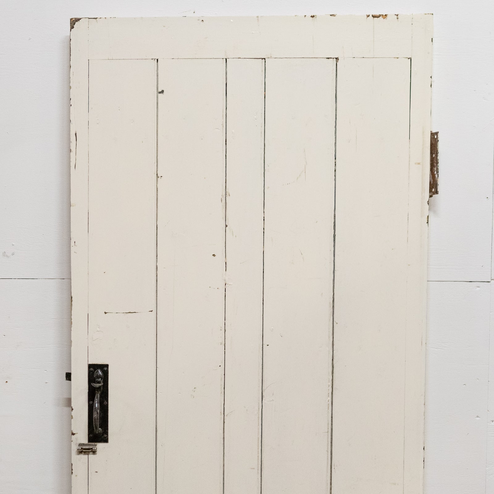 Antique Victorian Pine Latch Door - 183cm x 82cm | The Architectural Forum