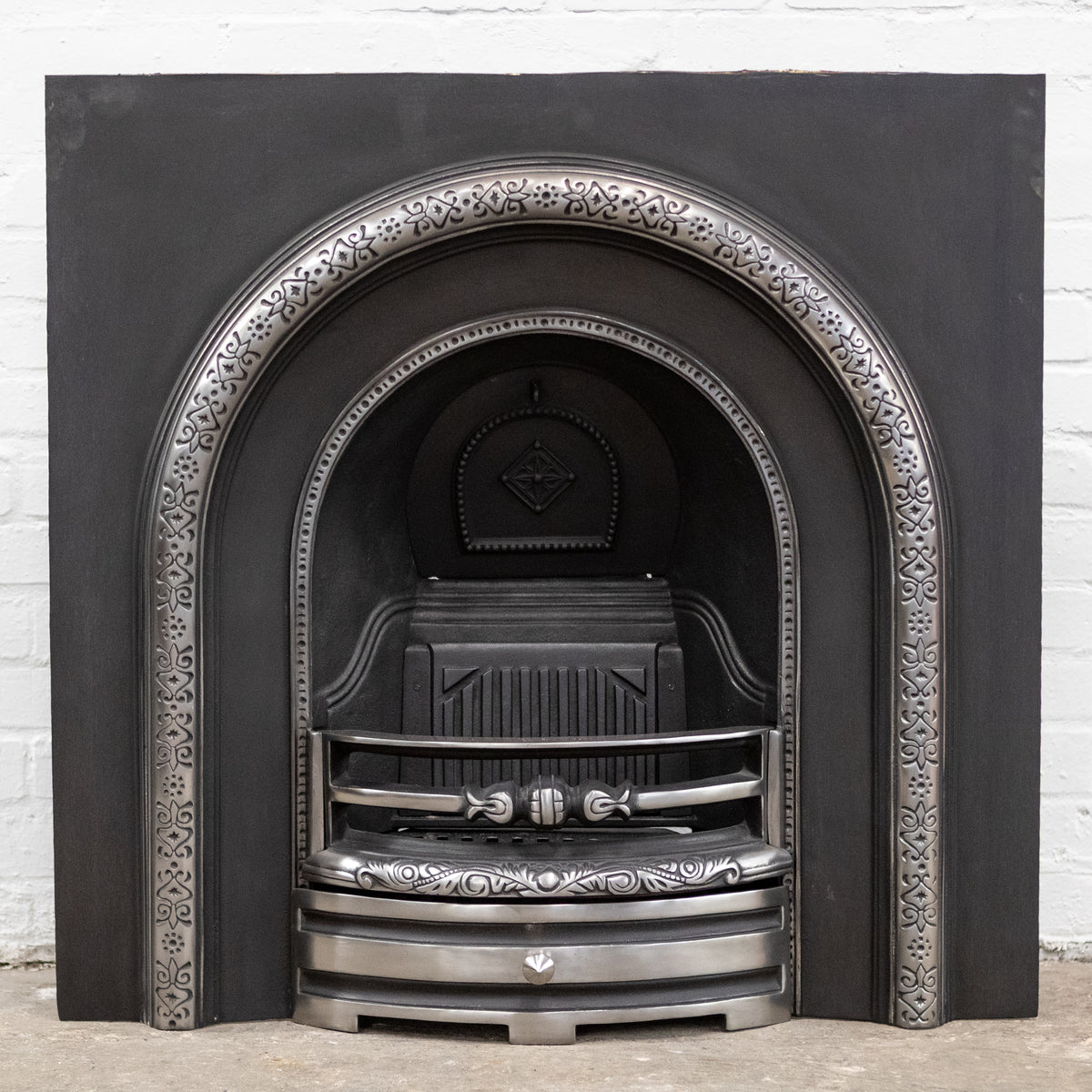 Reclaimed Victorian Style Arched Fireplace Insert | The Architectural Forum