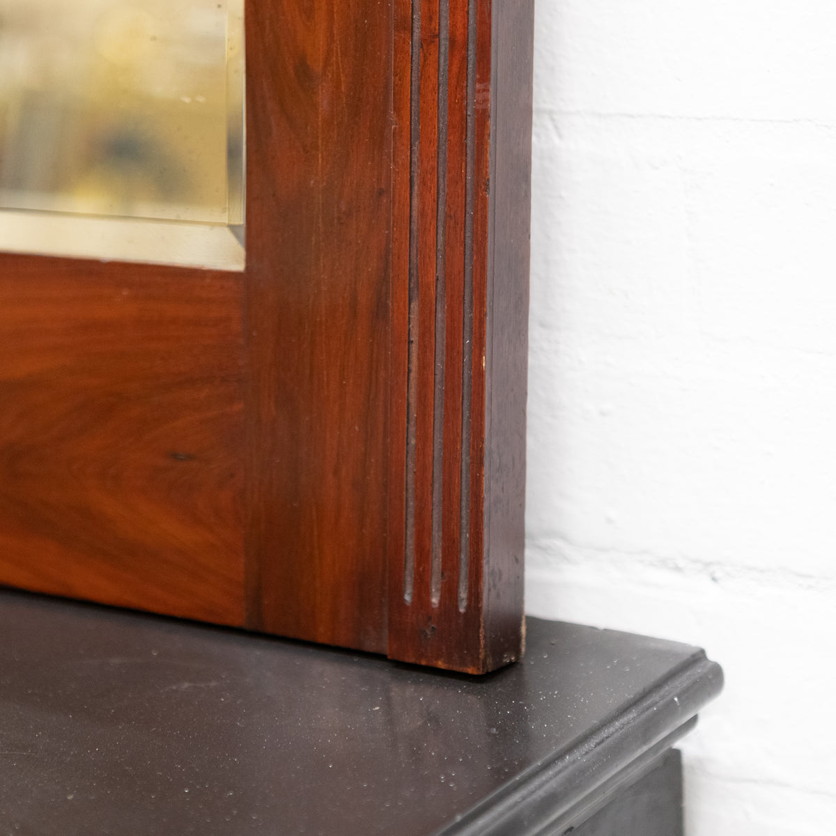 Antique Edwardian Mahogany Bevelled Glass Mirror | The Architectural Forum