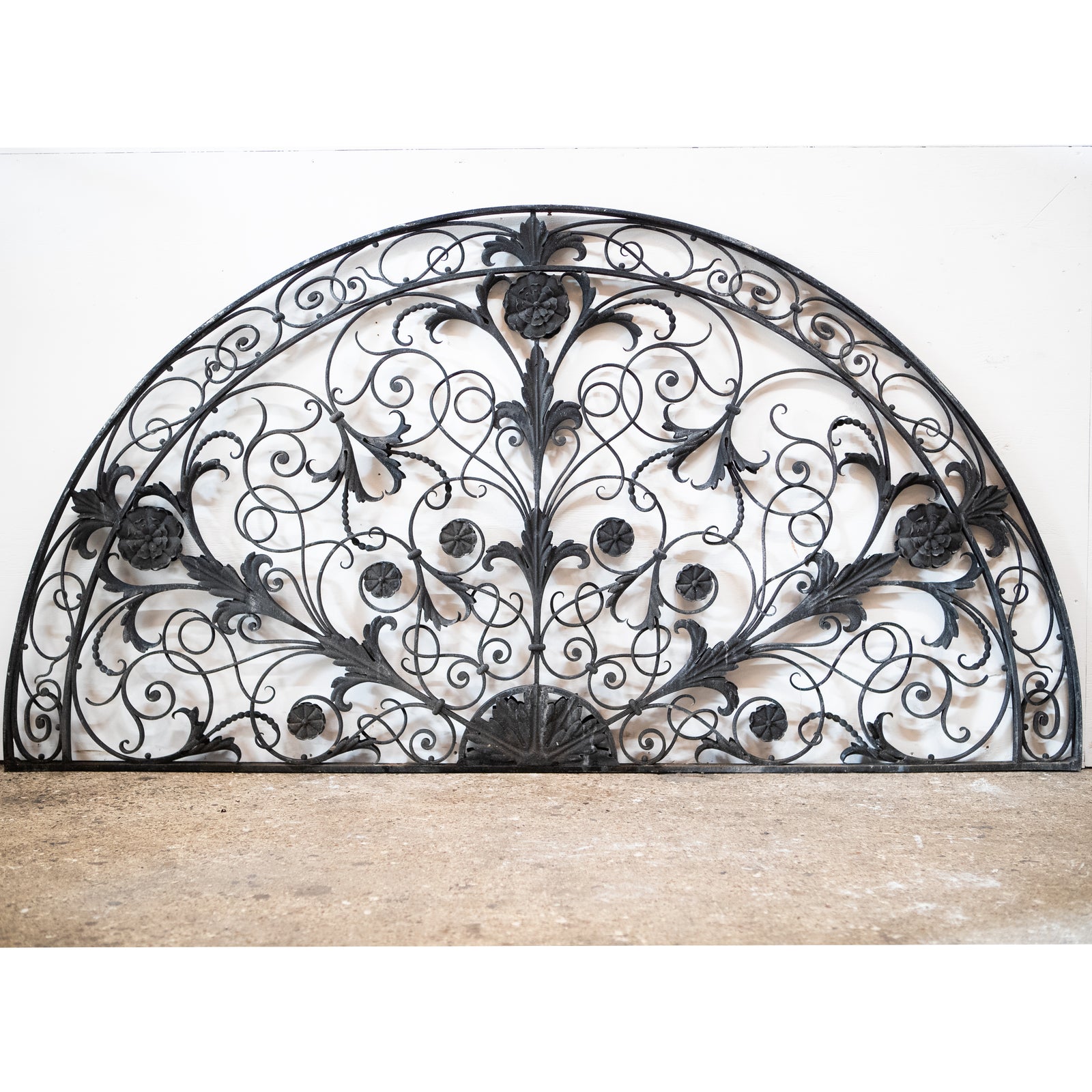 Spectacular Antique Reclaimed Ornate Wrought Iron Fanlight | The Architectural Forum