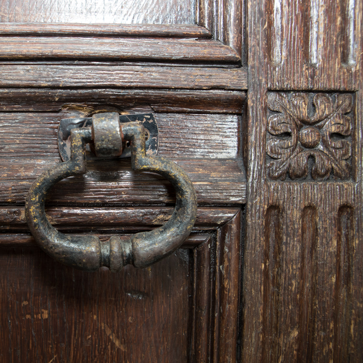 Carved Wooden Tudor Style Double Doors from King Edward VII Hospital | The Architectural Forum