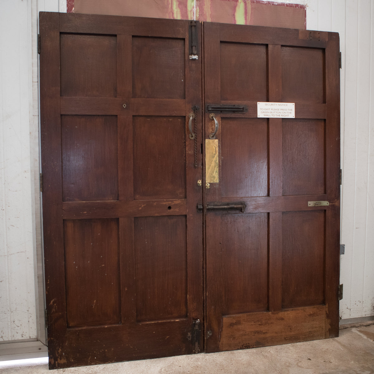 Carved Wooden Tudor Style Double Doors from King Edward VII Hospital | The Architectural Forum