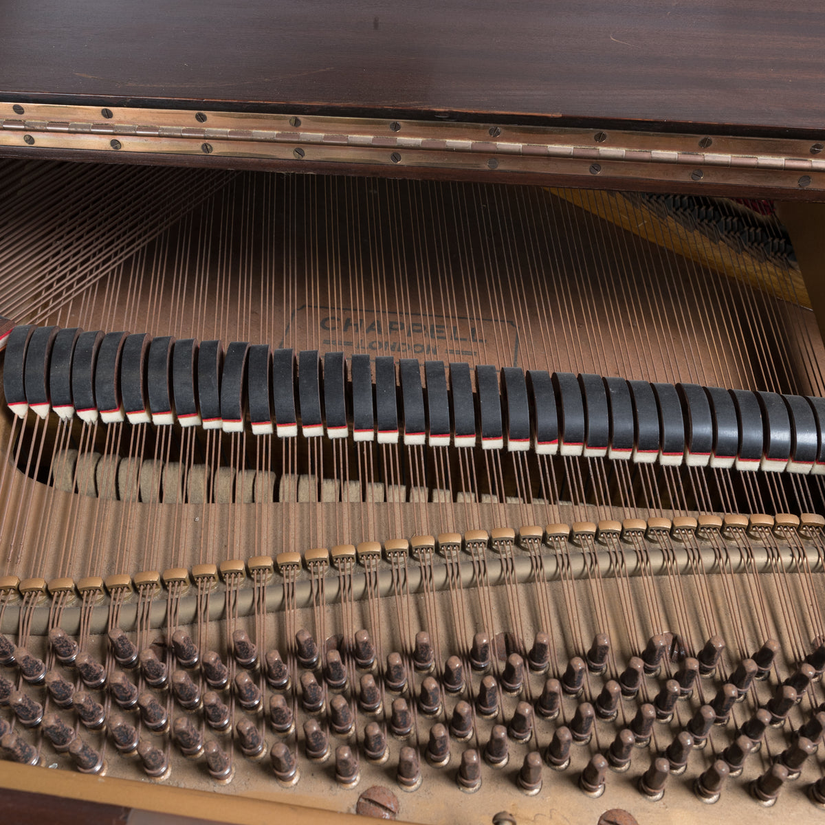 Reclaimed Chappell Baby Grand Piano in Mahogany Circa 1930 | The Architectural Forum