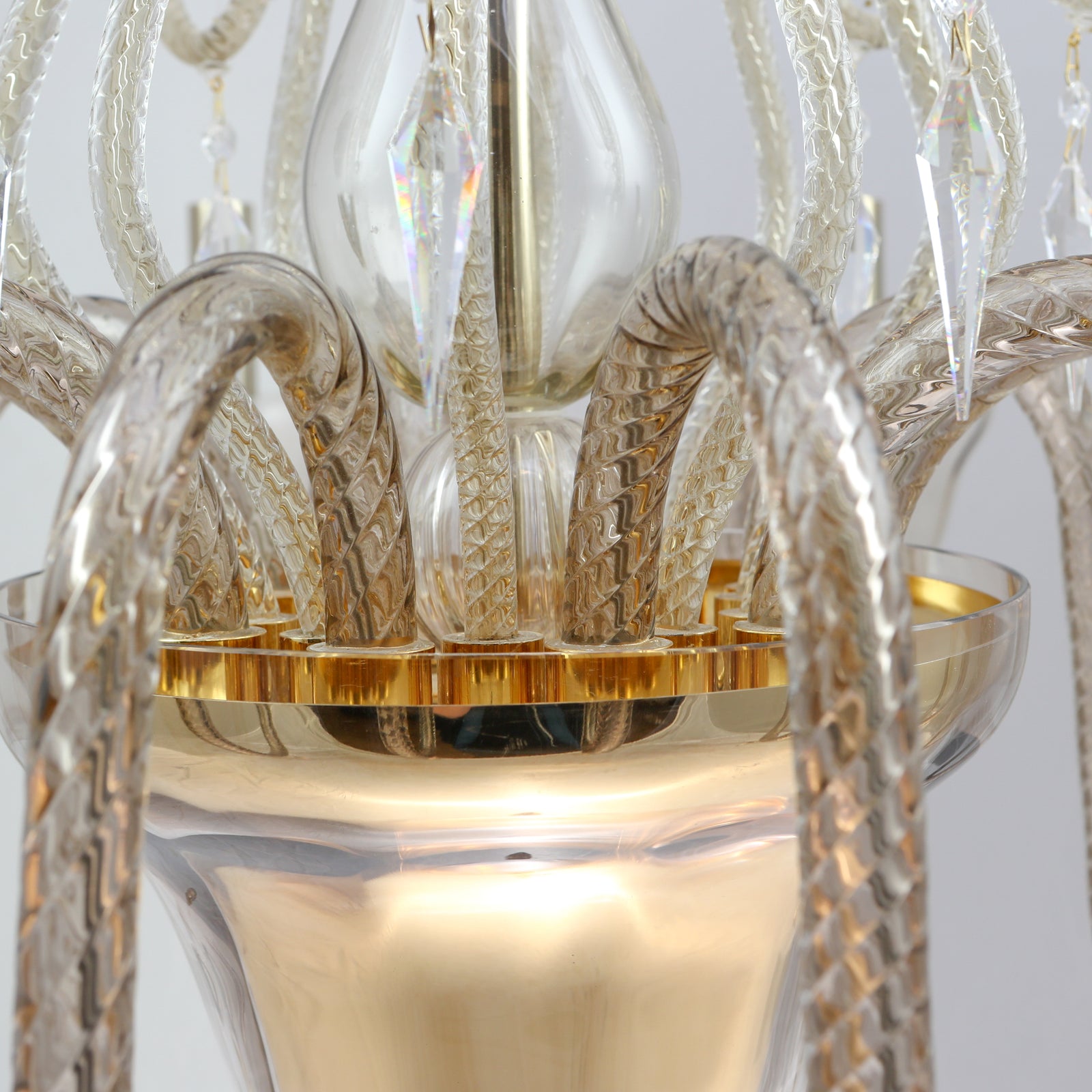 Reclaimed BEBY Italy Murano Glass Chandelier | The Architectural Forum