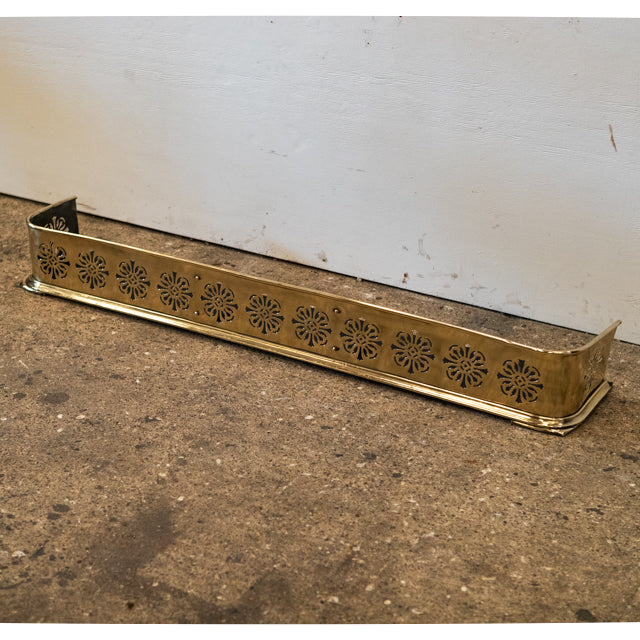 Antique Brass Fireplace Fender | The Architectural Forum