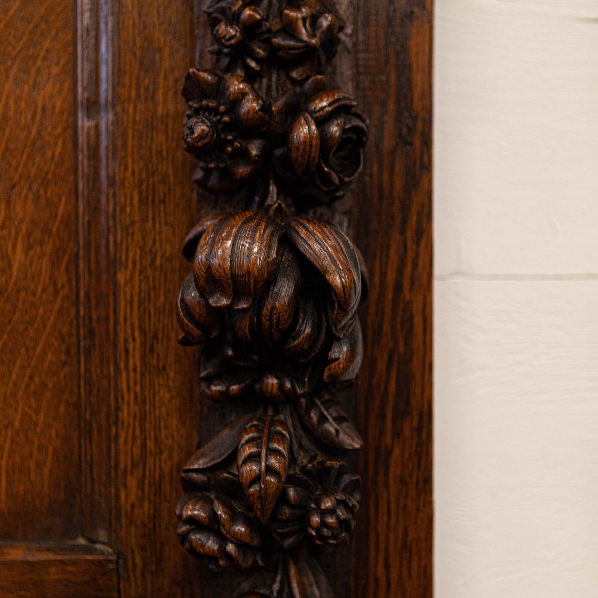 Antique Heavily Carved Oak Wooden Element | Overmantle | The Architectural Forum