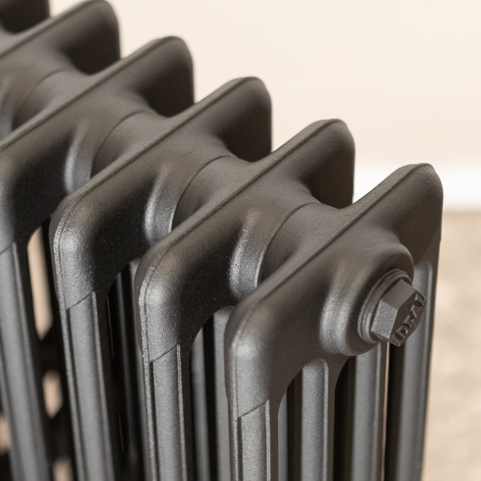 Fully Restored Cast Iron Radiator 4 Column (61.5cm Tall x 48cm Long) | The Architectural Forum