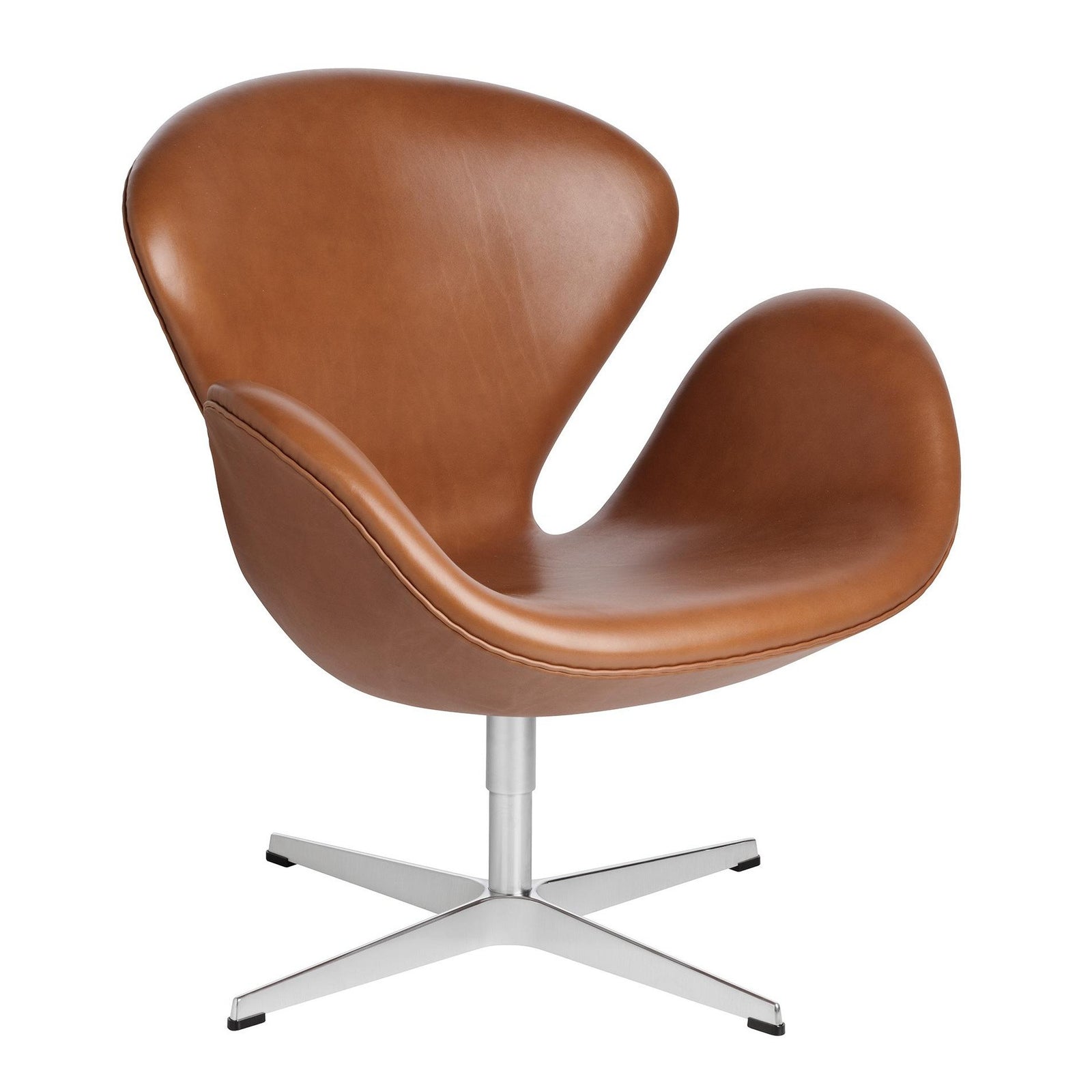 Republic of Fritz Hansen Swan Chairs in Leather (sef of 4) | The Architectural Forum