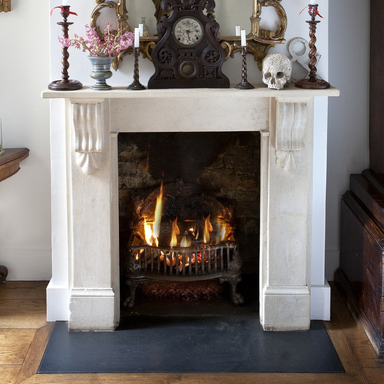 Black Slate Hearth For Fireplace | The Architectural Forum