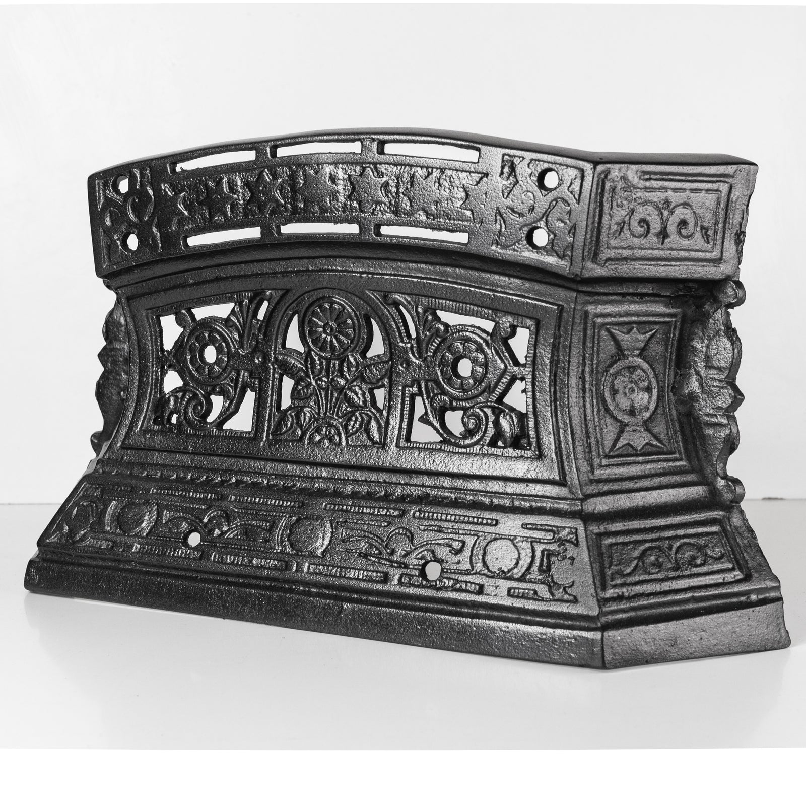 Antique Cast Iron Ornate Floral Fireplace Tidy | Betty | Ashpan Cover | The Architectural Forum
