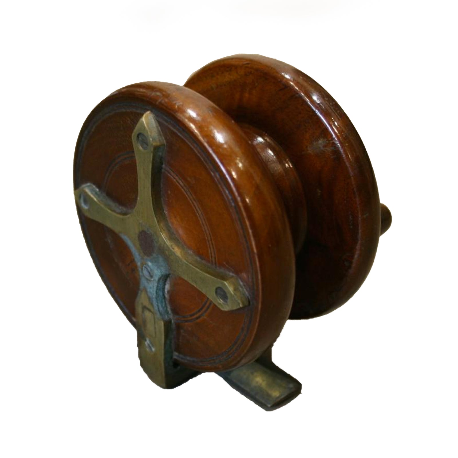 Vintage mahogany fishing reel | The Architectural Forum