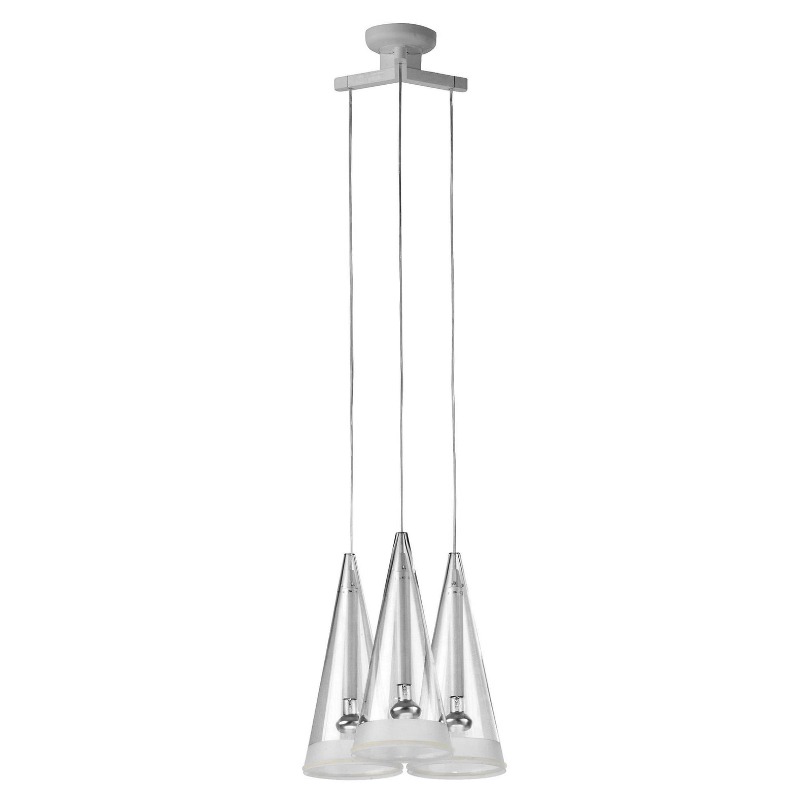 Reclaimed Flos Fucsia Trio Cone Suspended Lights | The Architectural Forum