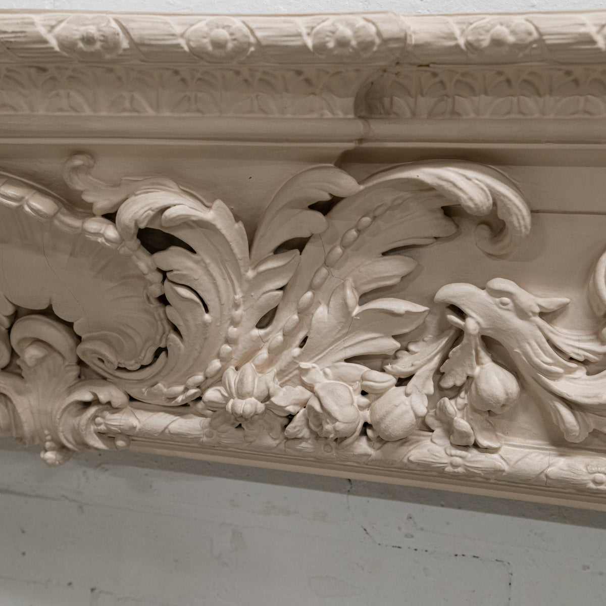 Antique Rococo Style Carved Wood &amp; Gesso Surround | The Architectural Forum