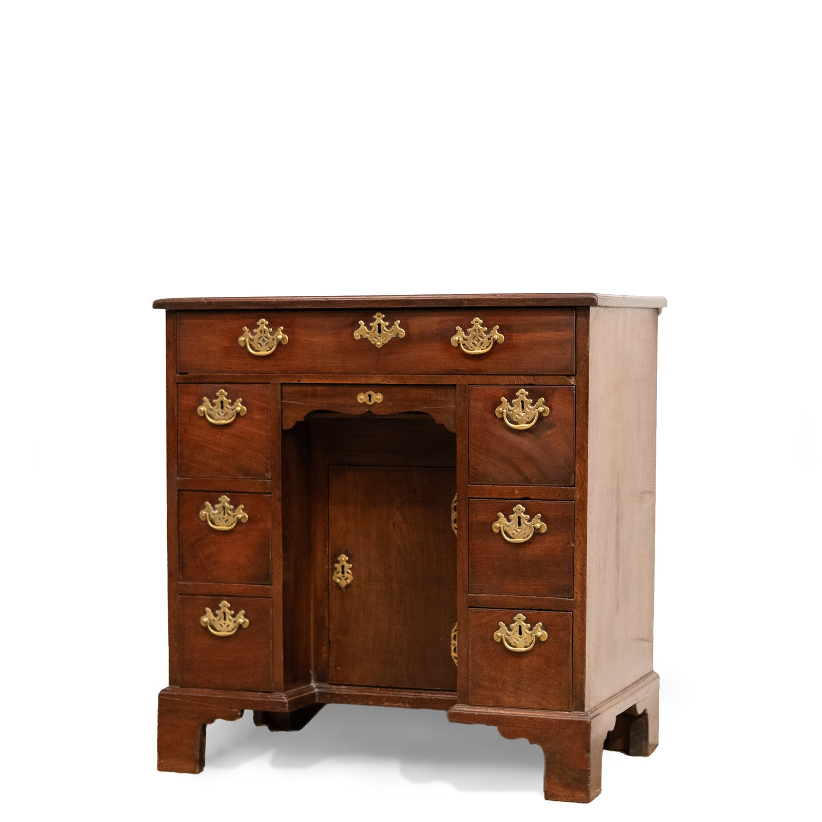 Antique Georgian Mahogany Kneehole Desk | The Architectural Forum