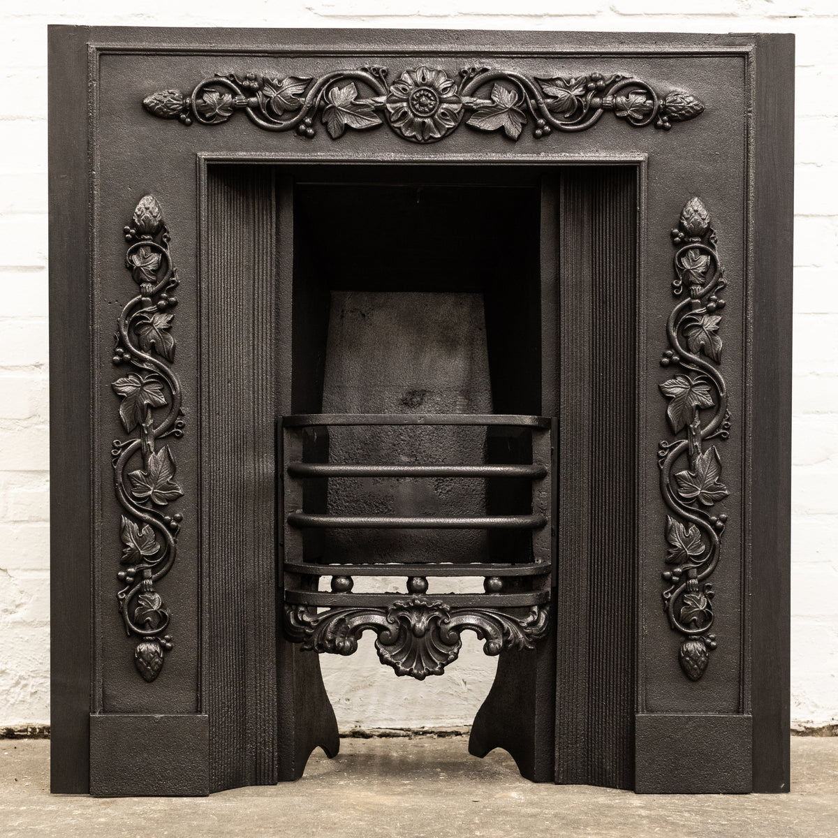 Antique Ornate Georgian Cast Iron Hob Grate | The Architectural Forum