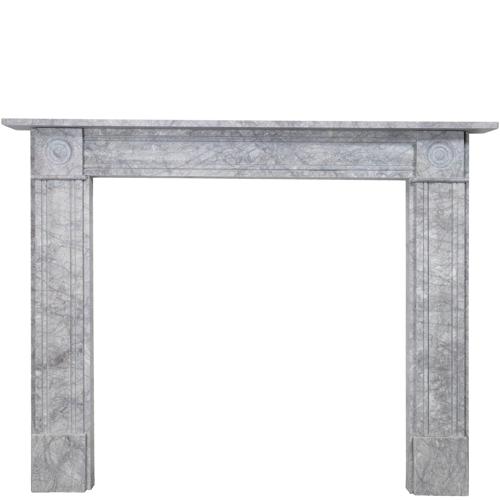 Georgian Style Bullseye Grey Marble Chimneypiece | The Architectural Forum