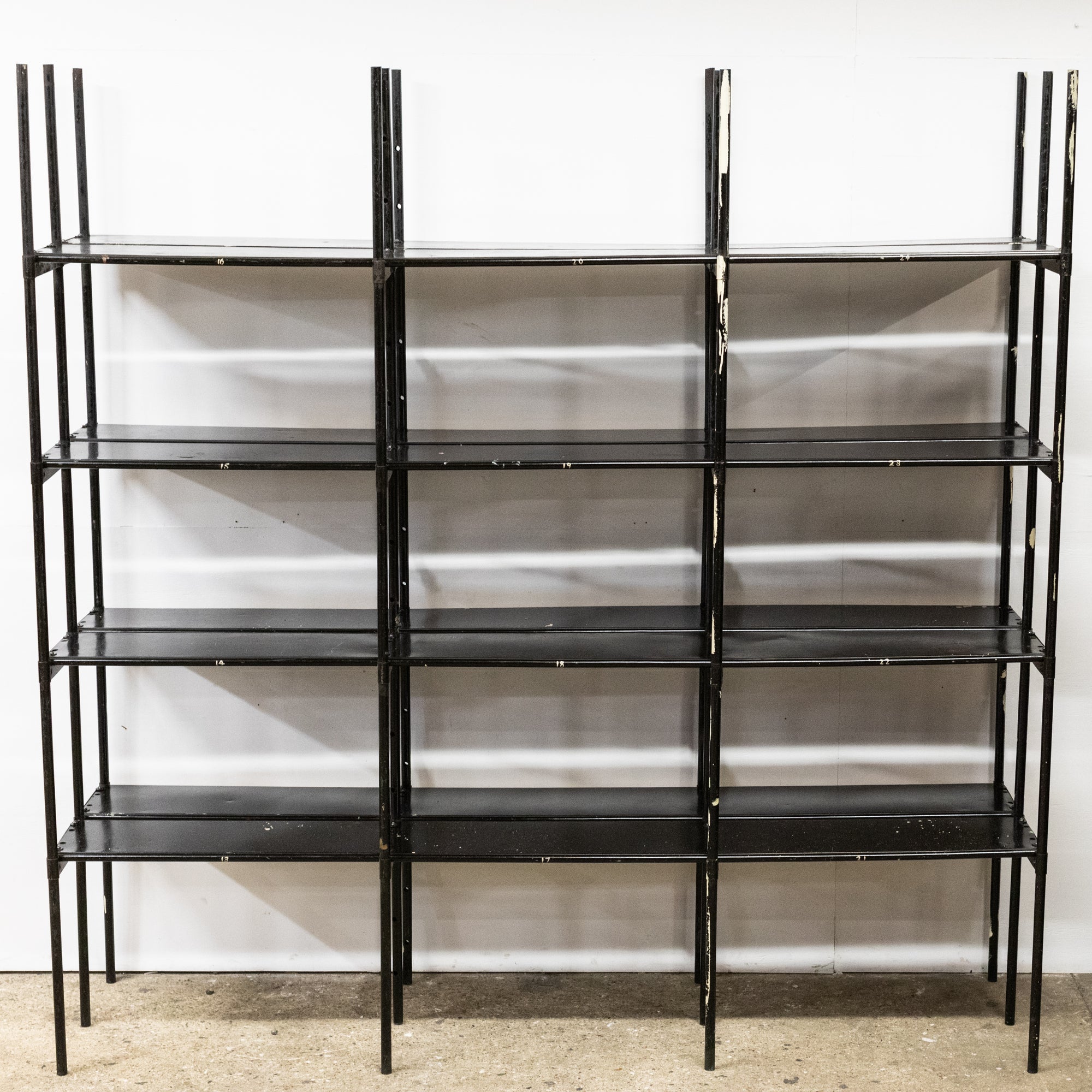 Reclaimed Industrial Metal Shelving Unit | Double Sided | The Architectural Forum