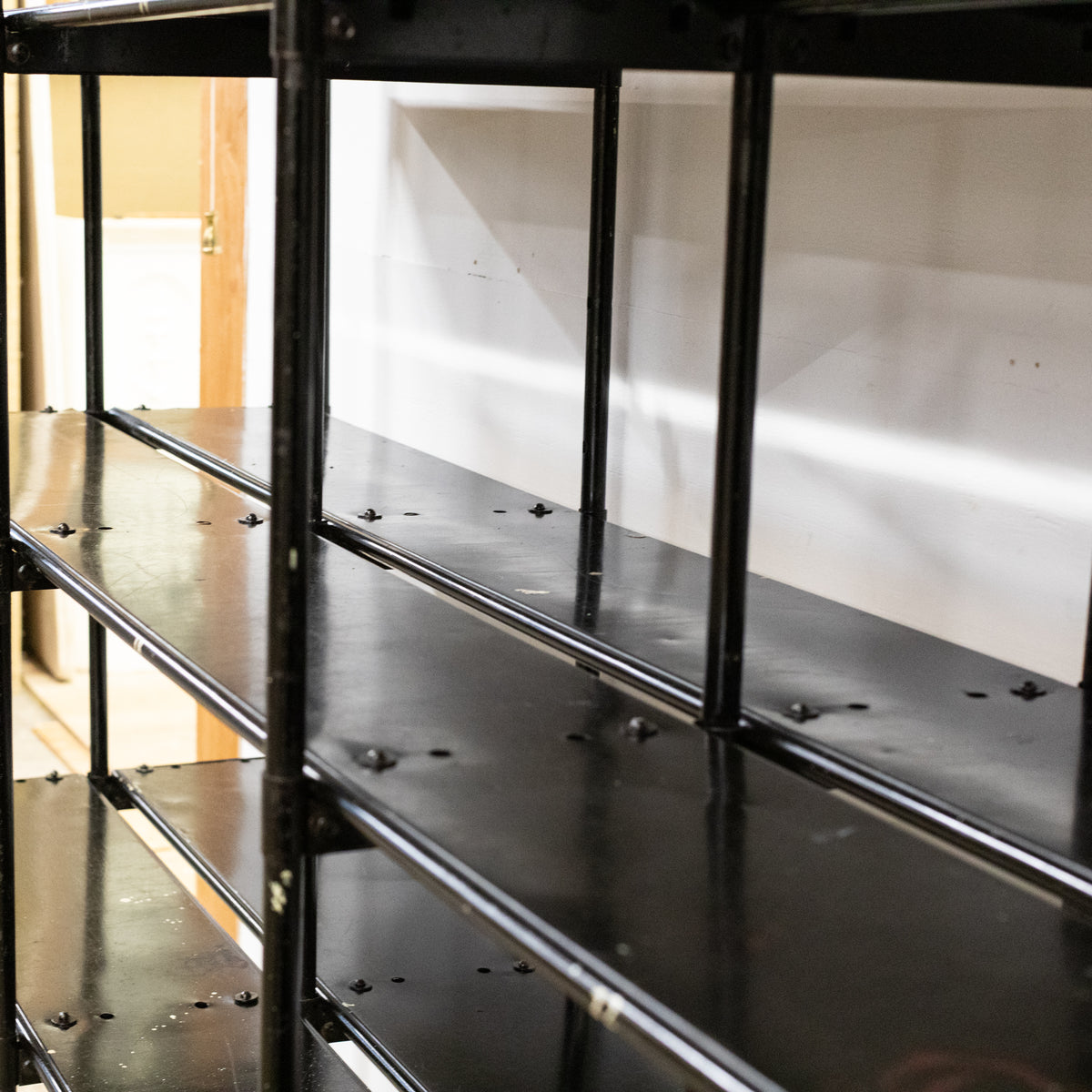 Reclaimed Industrial Metal Shelving Unit | Double Sided | The Architectural Forum