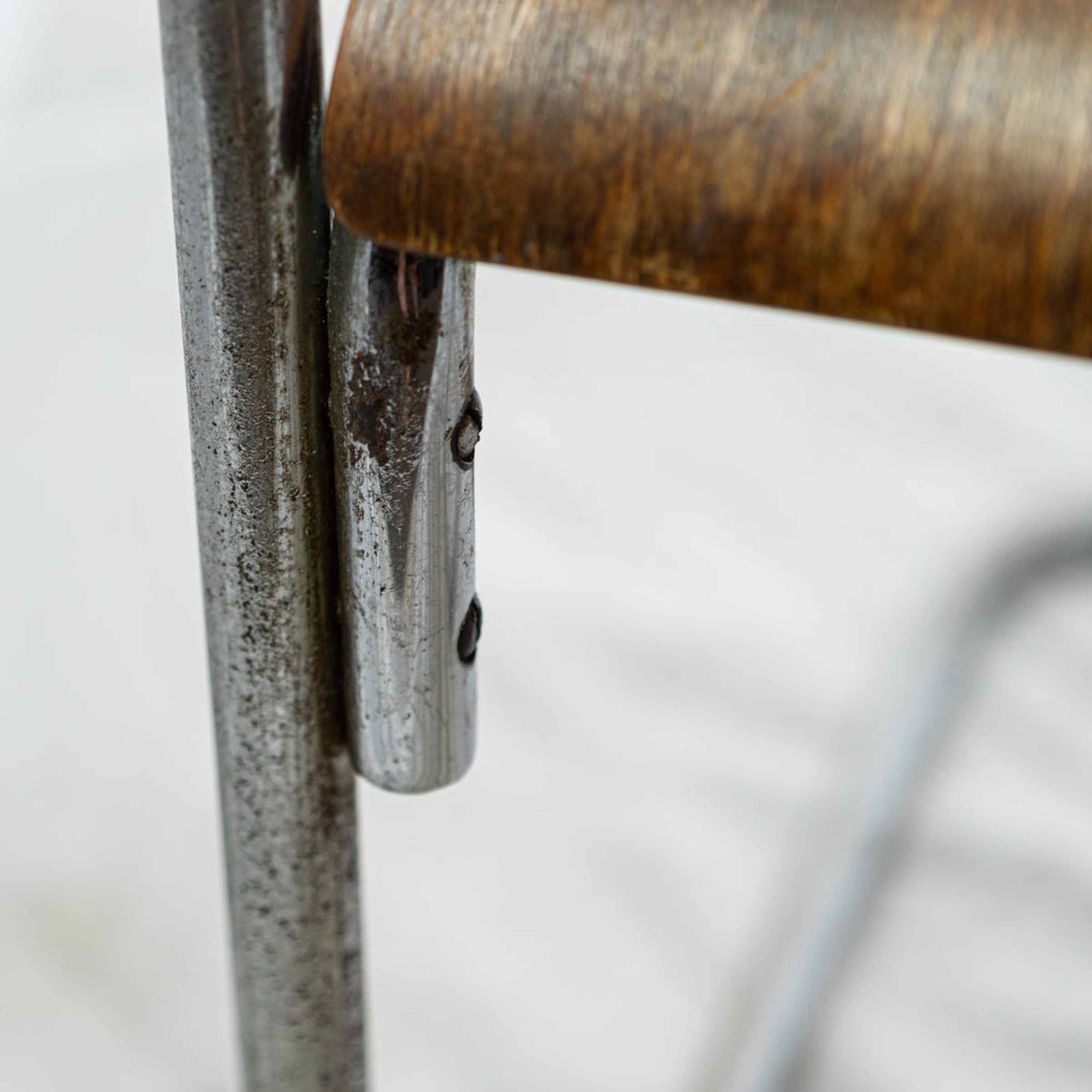 Reclaimed Bauhaus Wooden and Chrome Chair | The Architectural Forum