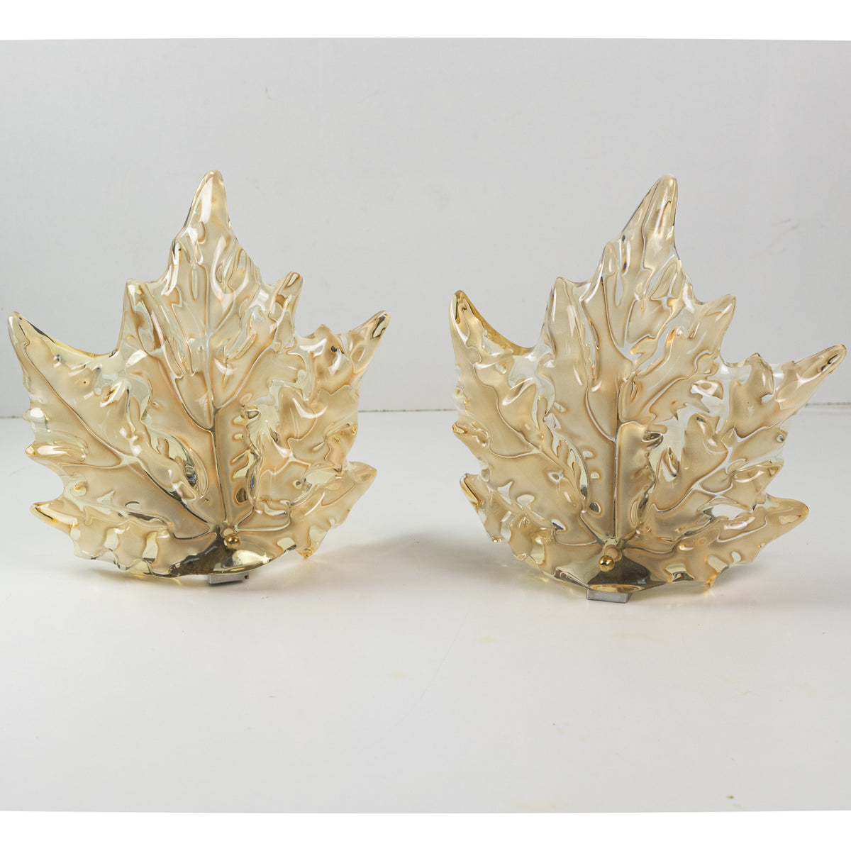 Pair of Lalique Champs Elysees Wall Sconces | Golden Lustre | The Architectural Forum