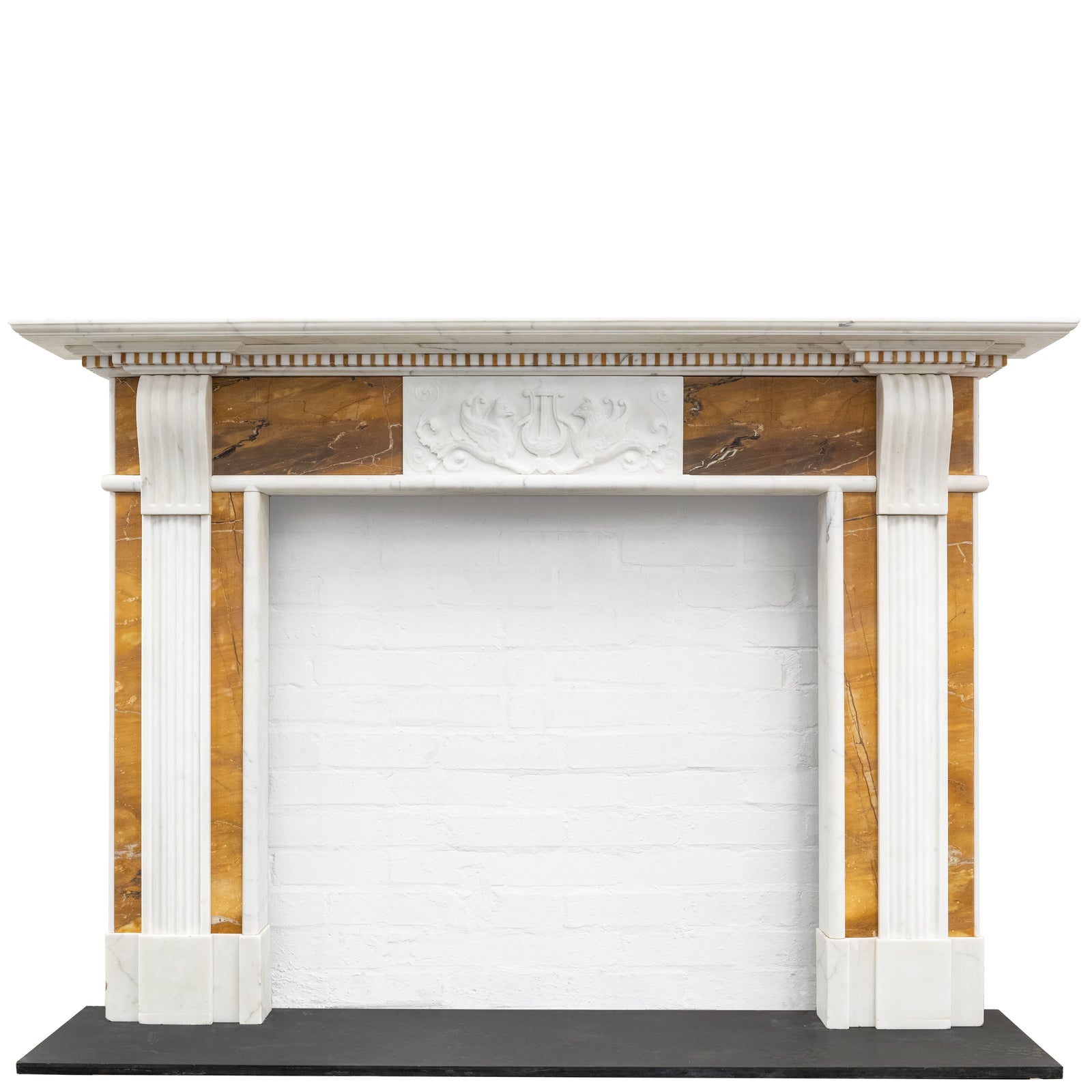 Impressive Georgian Style Statuary & Sienna Marble Chimneypiece | The Architectural Forum