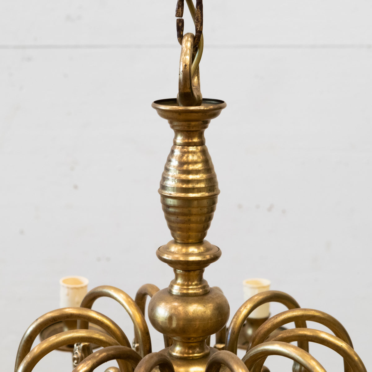 Large Reclaimed Brass Chandelier | 12 Arm | The Architectural Forum