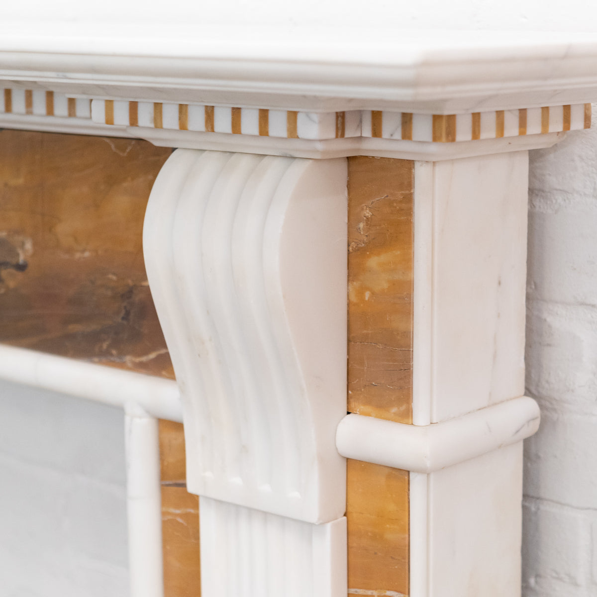 Impressive Georgian Style Statuary &amp; Sienna Marble Chimneypiece | The Architectural Forum