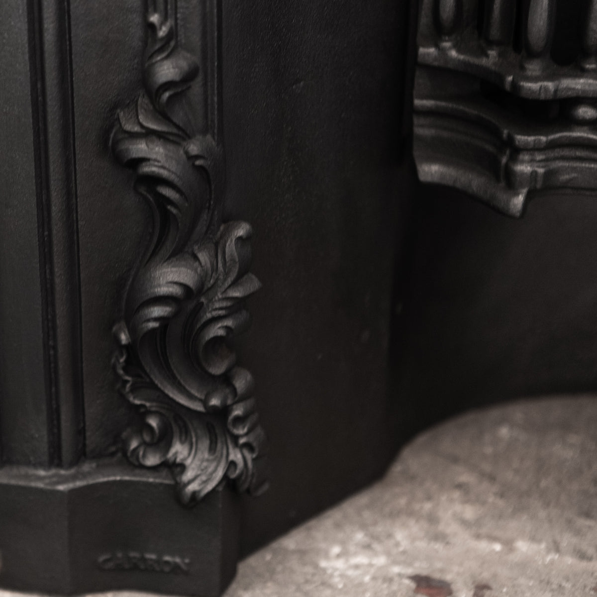 Antique Ornate Cast Iron Fireplace Insert | The Architectural Forum