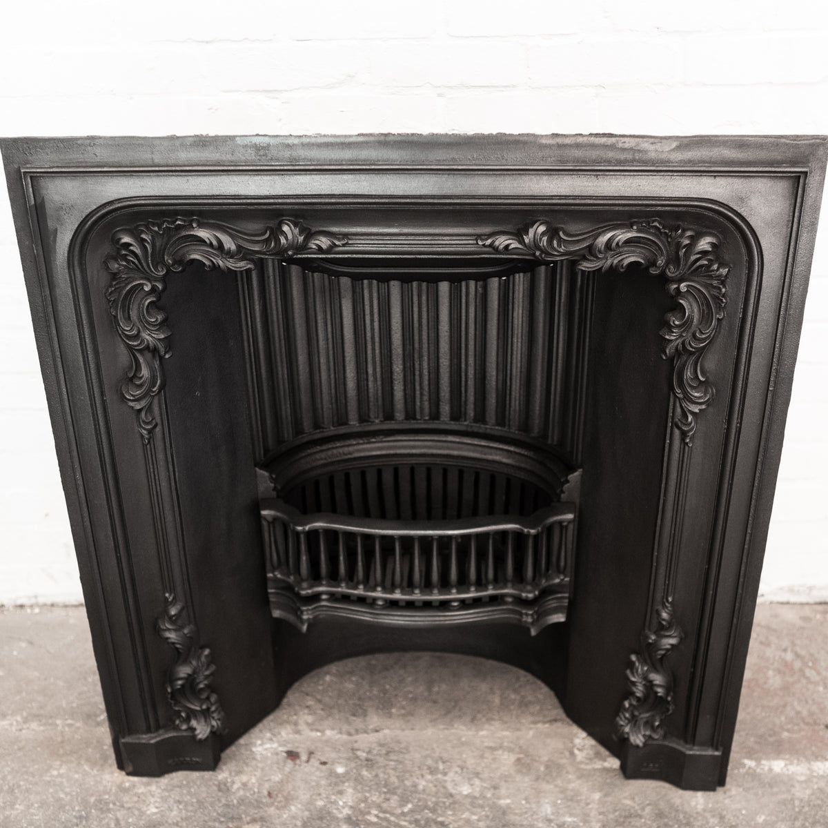 Antique Ornate Cast Iron Fireplace Insert | The Architectural Forum