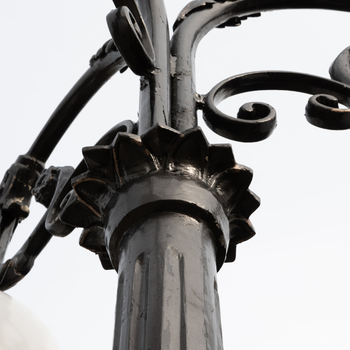 Reclaimed Globe Lamppost | Ornate Victorian Street Light (3 Available) | The Architectural Forum