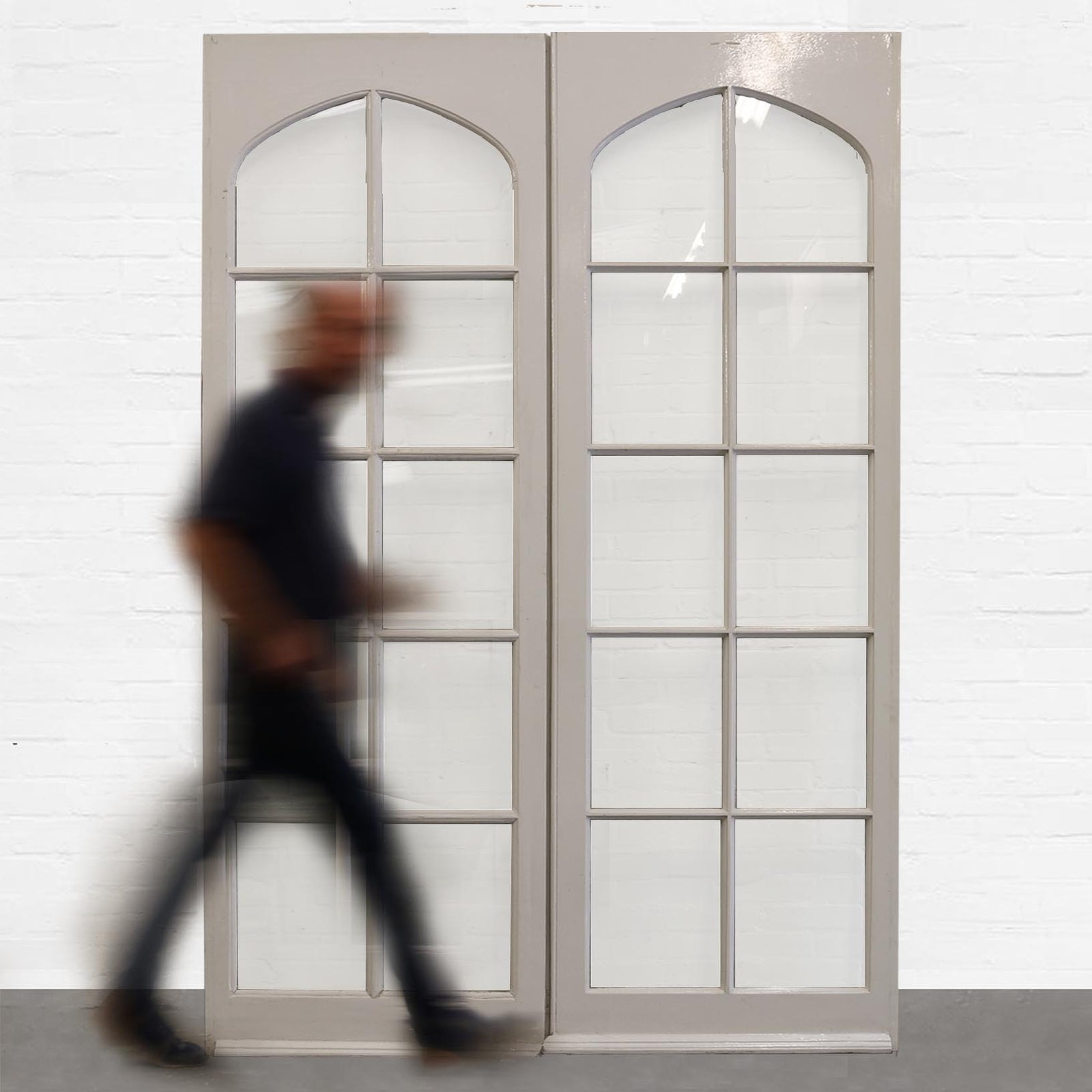 Antique Pine Glazed Double Doors | The Architectural Forum