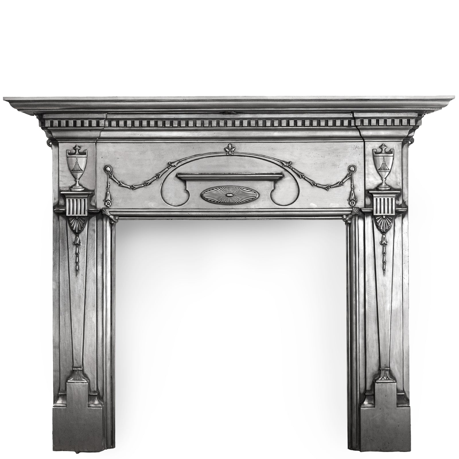 Antique Polished Cast Iron Fireplace Surround | The Architectural Forum