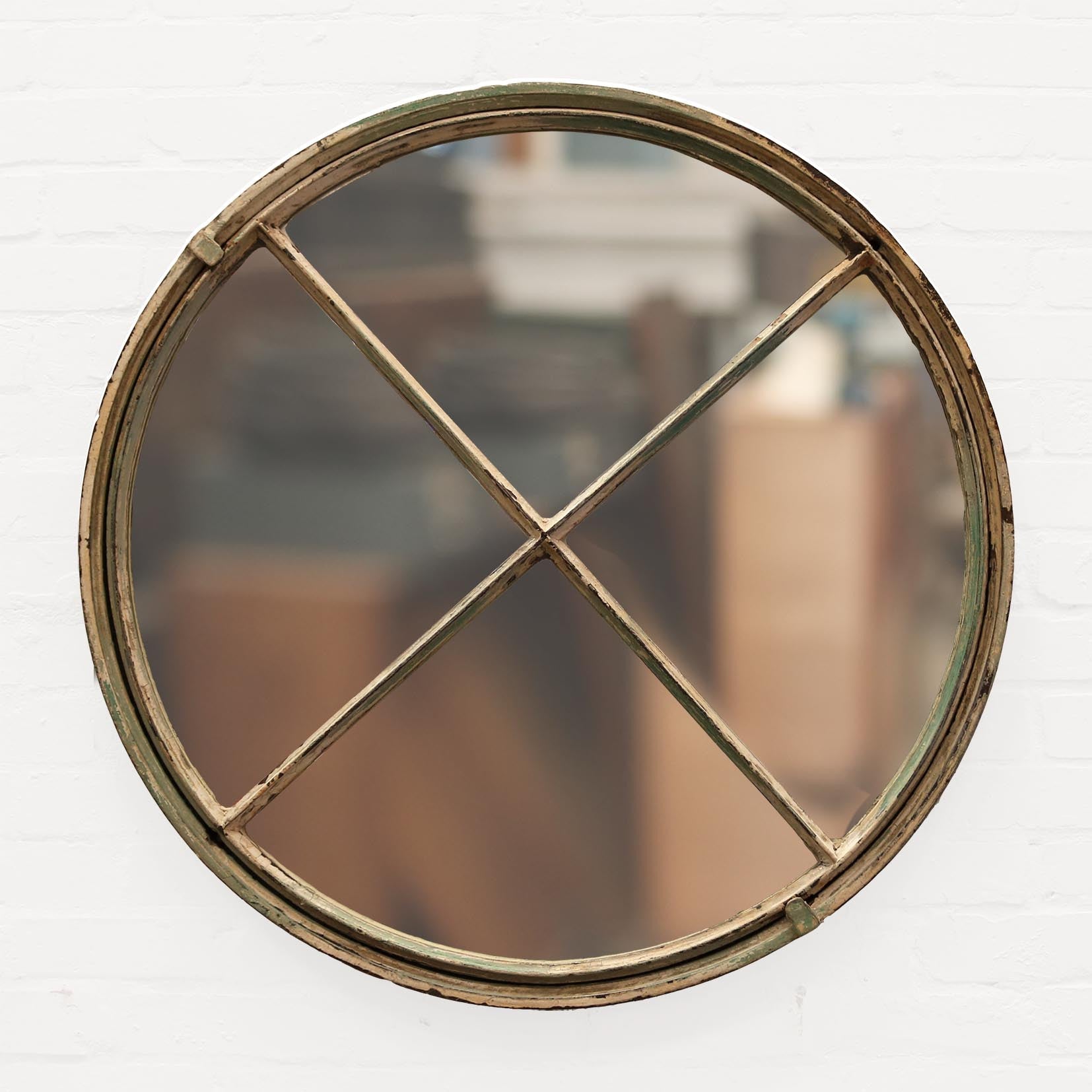 Antique Iron Window Mirror | The Architectural Forum