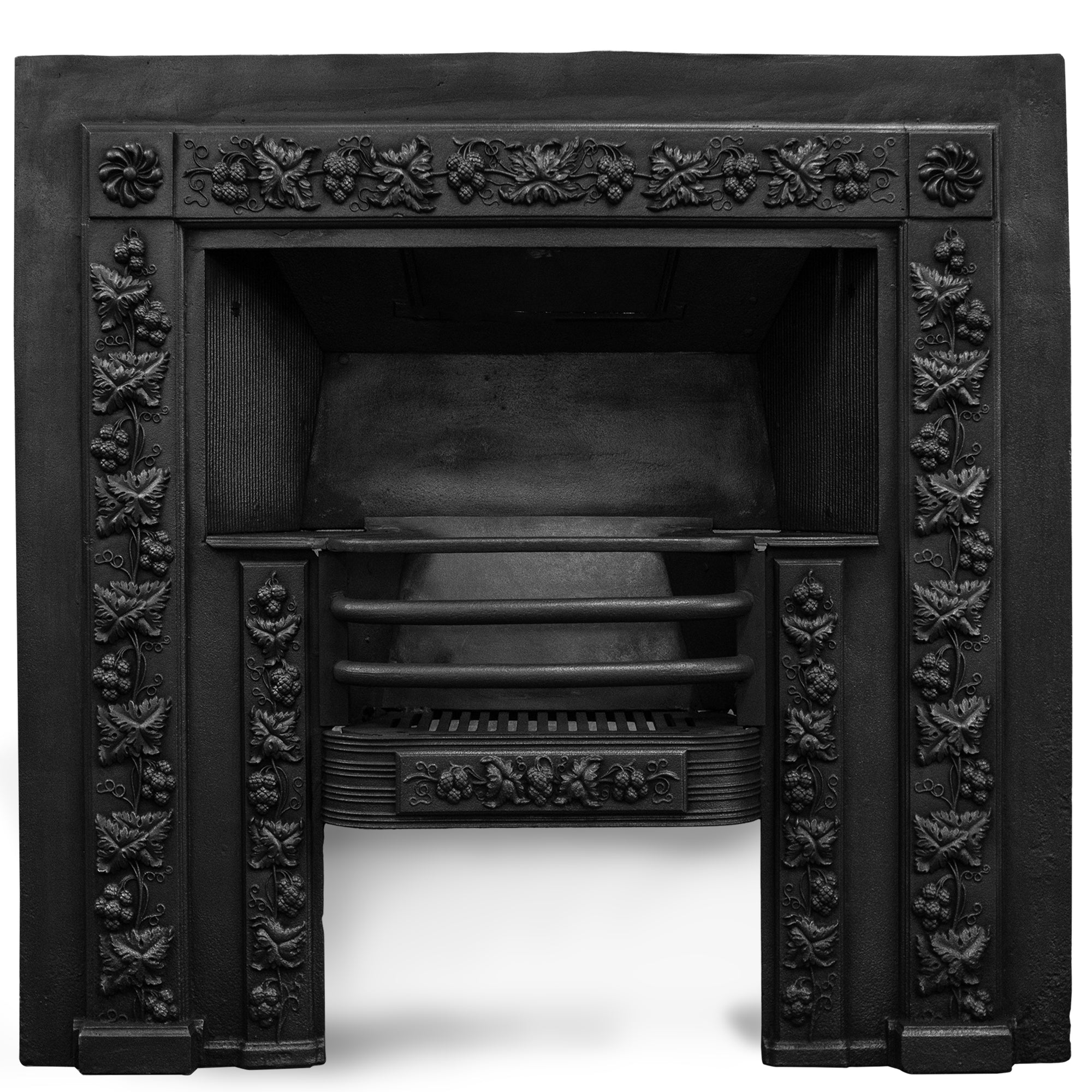 Antique Ornate Georgian Cast Iron Hob Grate Insert | The Architectural Forum